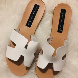*Last Chance* - Steven by Steve Madden Grady White Sandals